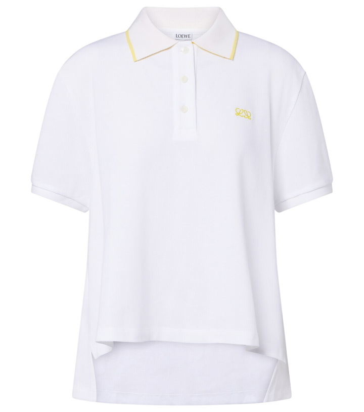 Photo: Loewe Double L cotton piqué polo shirt