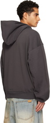 We11done Gray Se11done Zip-Up Hoodie
