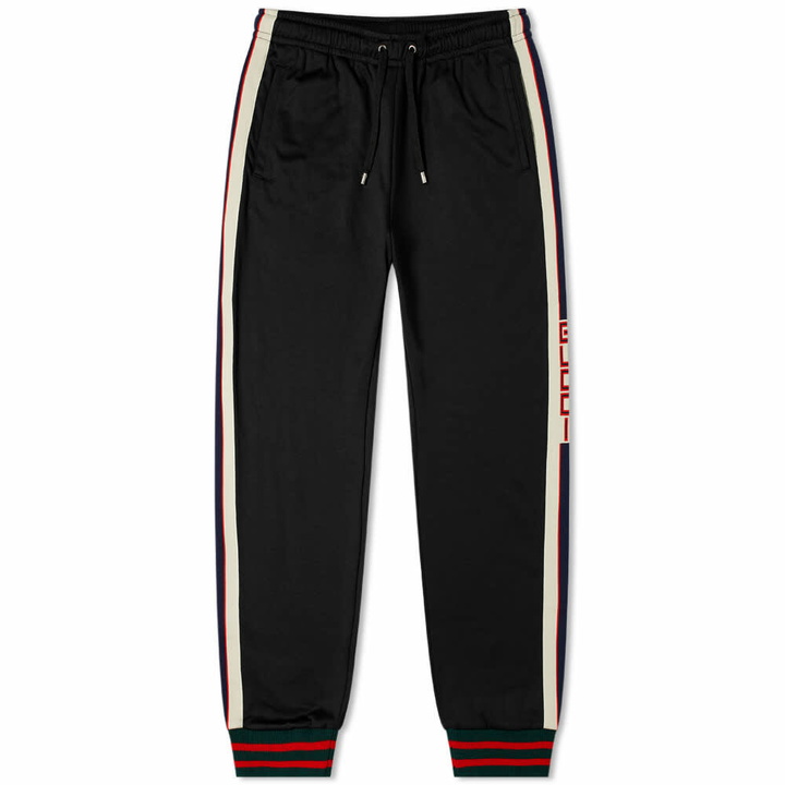 Photo: Gucci Men's Taped Logo Track Pant in Black