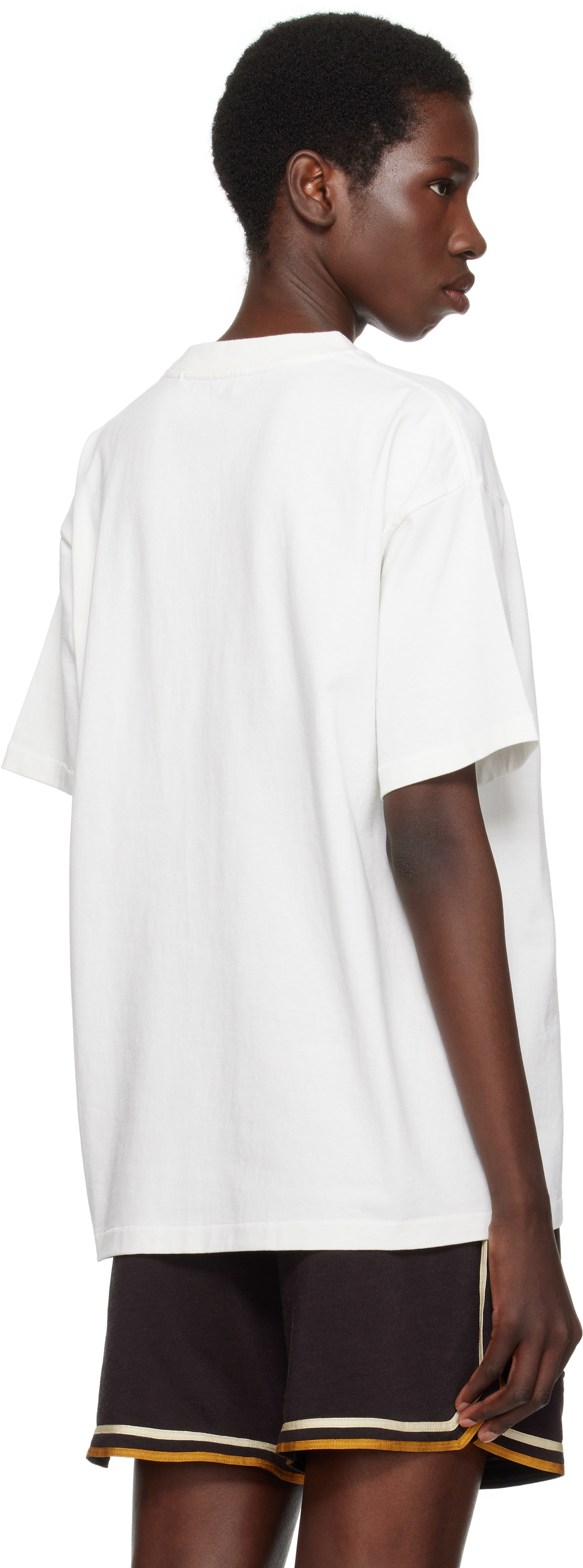 Bode Off-White Sportsman Patch Pocket T-shirt