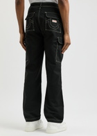 True Religion Straight-leg Twill Cargo Trousers Black