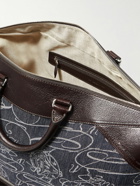 Berluti - Viaggio Leather-Trimmed Denim Weekend Bag