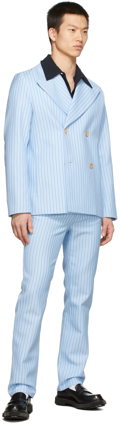 Séfr Blue Striped Londré Trousers