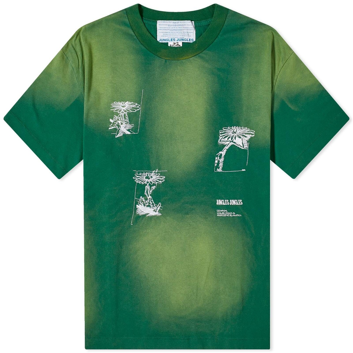 Jungles Jungles Men's Hard Times Never Last T-Shirt in Green