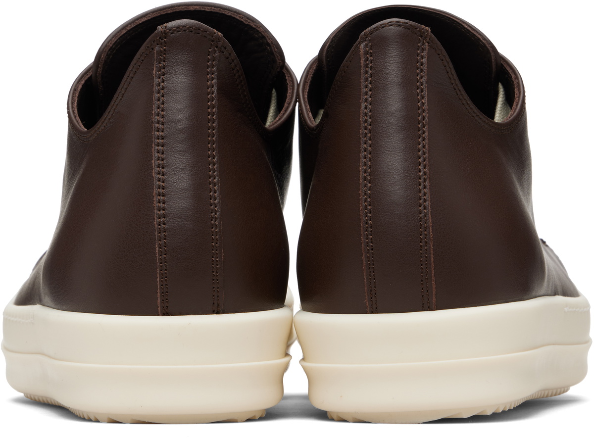 Rick Owens Brown Temple Low Sneakers