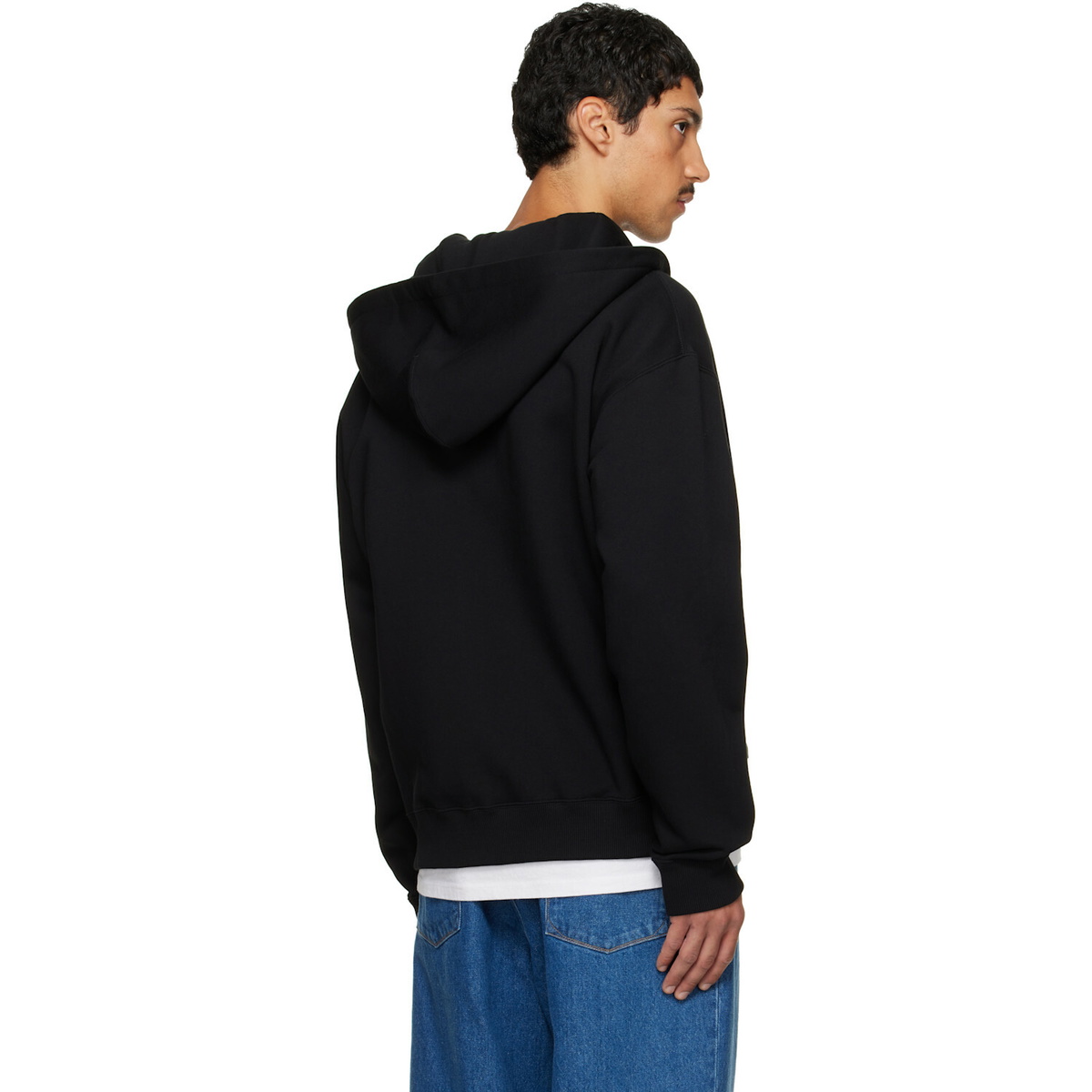 Jil Sander Black Zip Hoodie