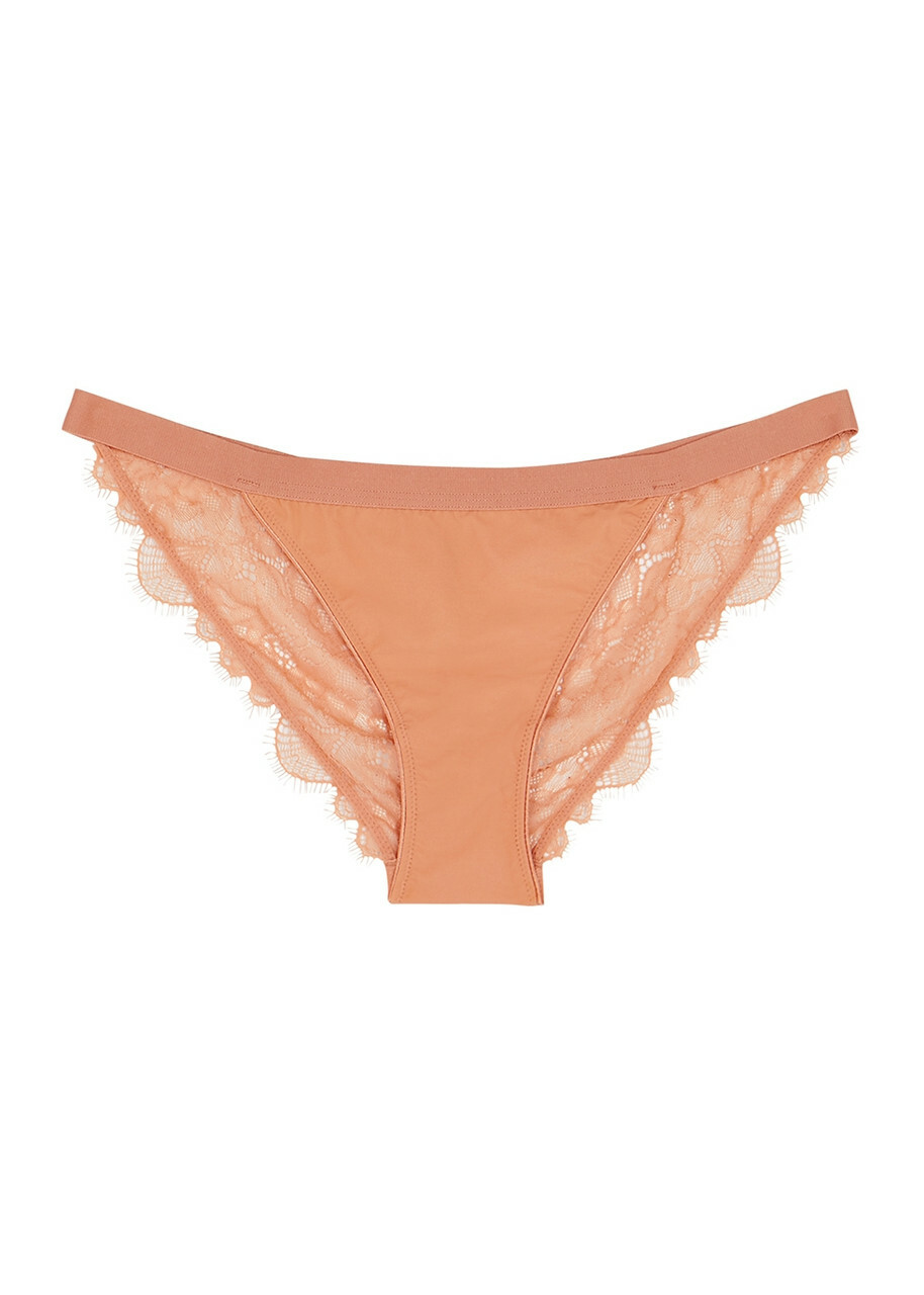 Love Stories Wild Rose Blush Lace Briefs Nude