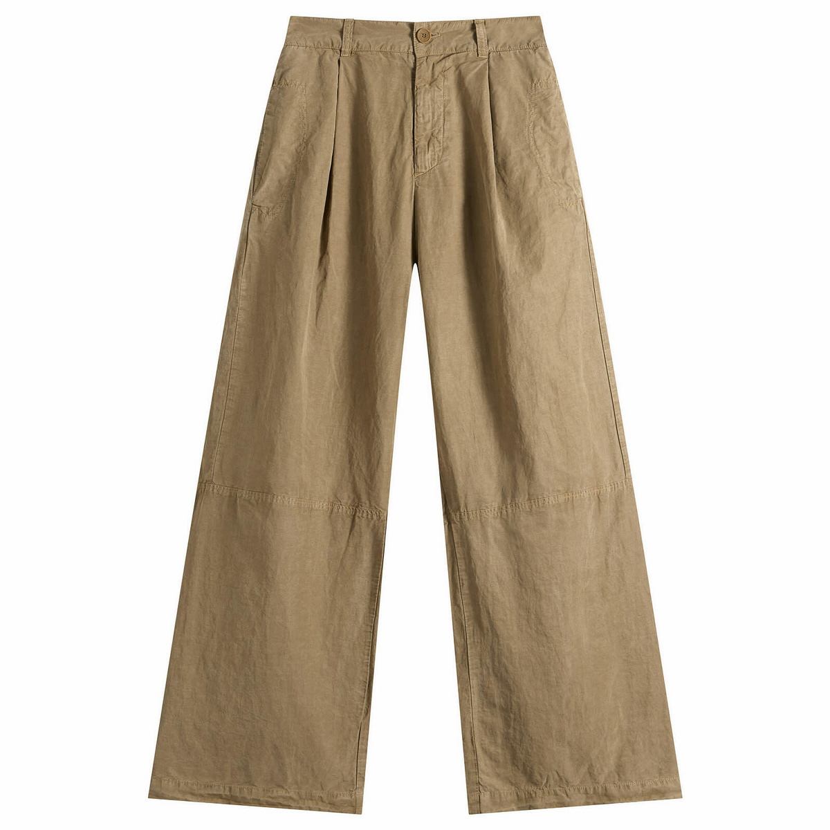 YMC Women's Dropout Trousers in Taupe
