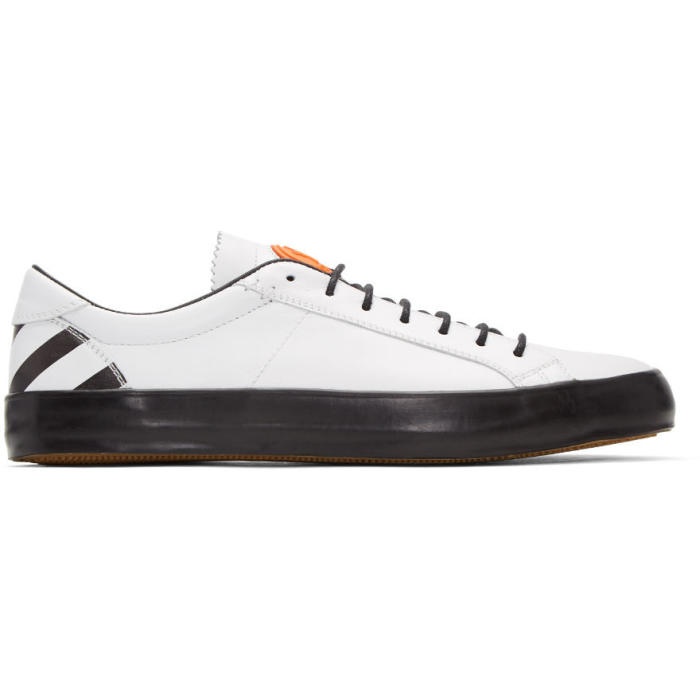 Photo: Moncler O White Leather Sneakers