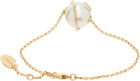Off-White Gold Arrow Pearl Bracelet