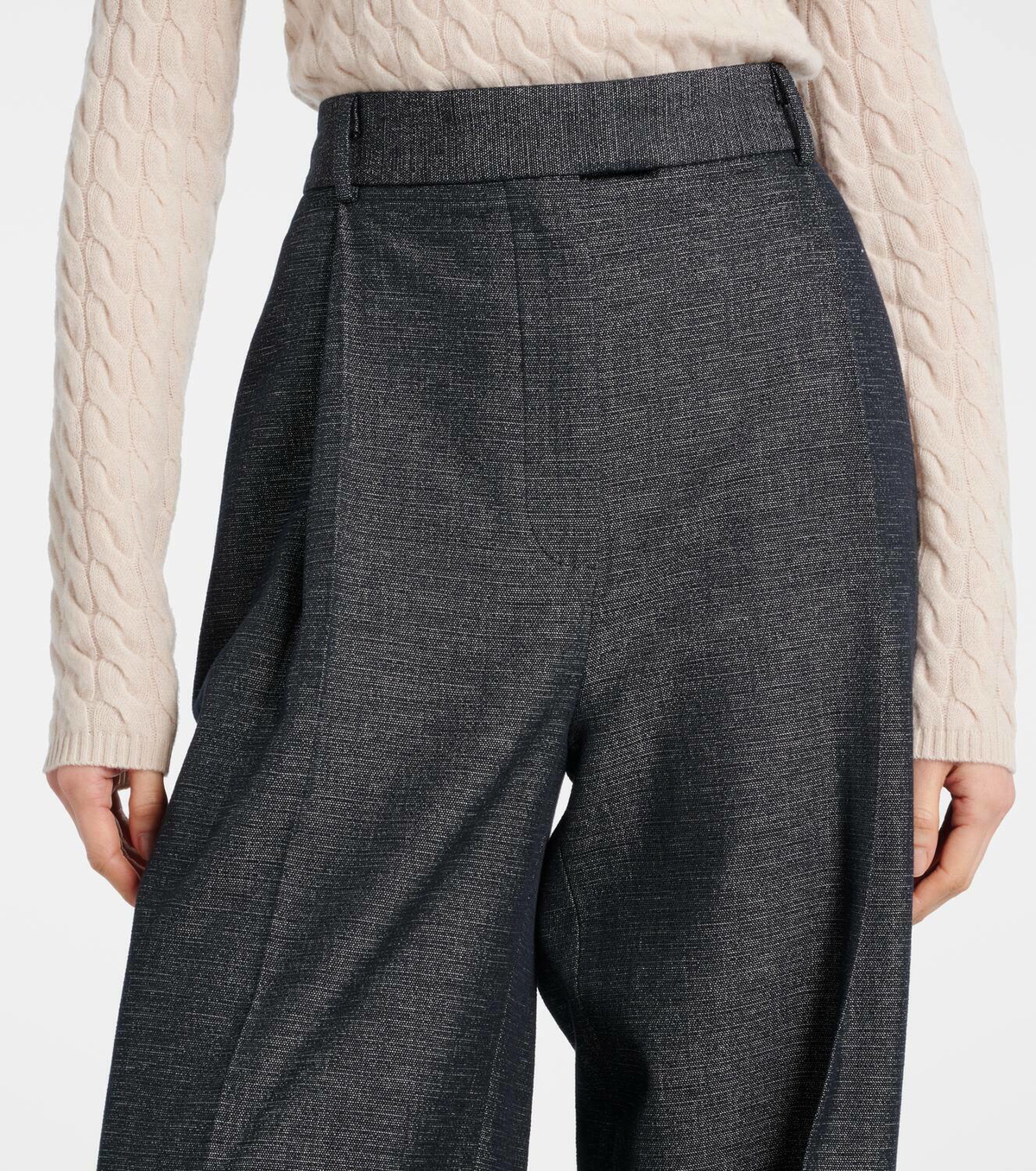 Altuzarra Jess cotton and silk wide-leg pants