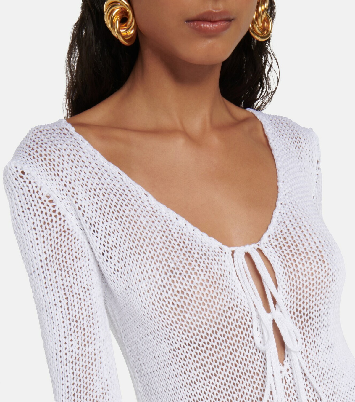 tom ford crochet dress Tom Ford Lurex Crochet Maxi Dress