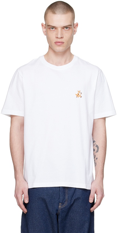Photo: Maison Kitsuné White Speedy Fox T-Shirt