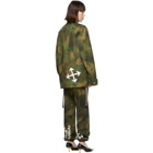 Off-White Green Paintbrush Camouflage Field Jacket