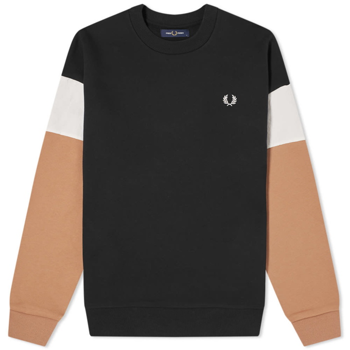 Photo: Fred Perry Authentic Colourblock Crew Sweat