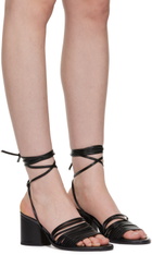 Aeyde Black Natania Heeled Sandals