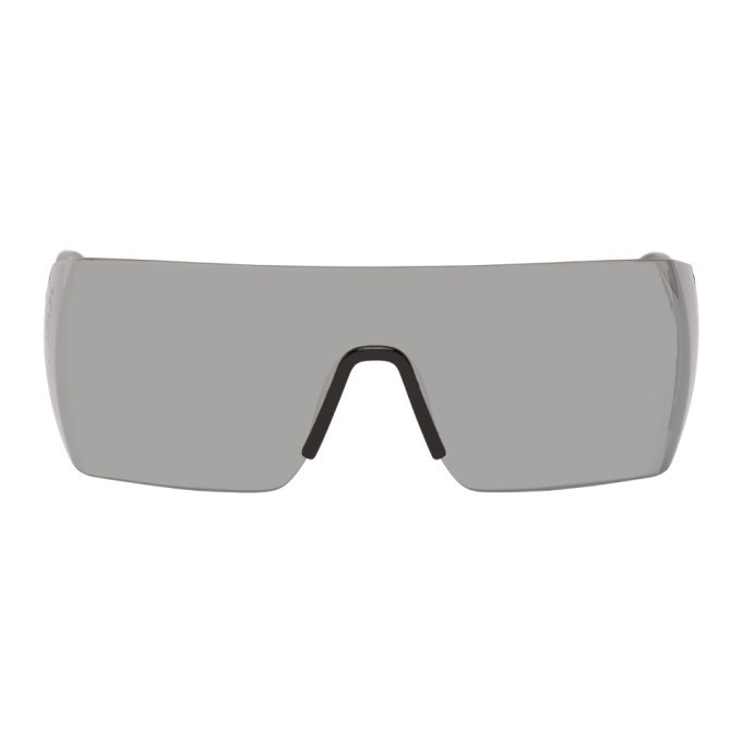 Photo: Kenzo Black and Grey Shield Sunglasses