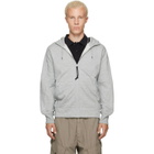 C.P. Company Gray Diagonal Raised Fleece Goggle Hoodie