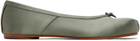Maison Margiela Green Tabi Ballerina Flats