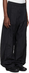 WOOYOUNGMI Black Barrel Leg Track Pants