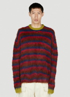 Brain Dead Striped Sweater unisex Brown