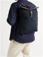 MISMO - Leather-Trimmed Nylon Backpack