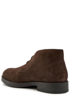 Tods Gommino Suede Boots Brown