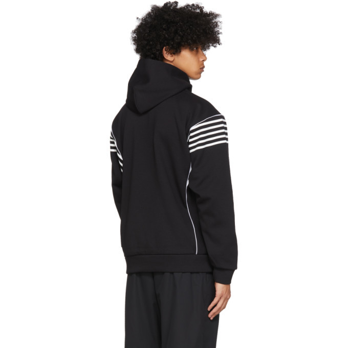 Minotaur Black and White Border Hoodie