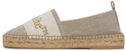 Off-White Beige Bookish Espadrilles