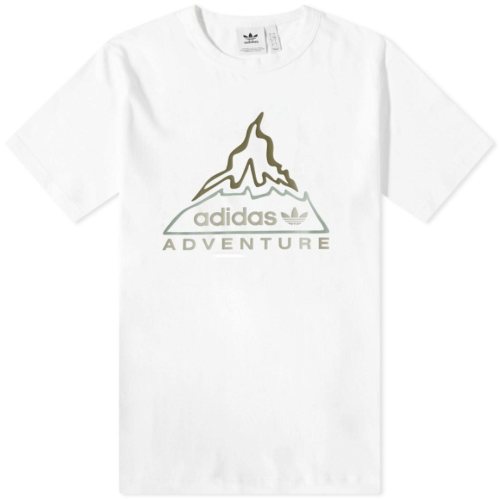 Photo: Adidas Men's Adventure Volcano T-Shirt in White