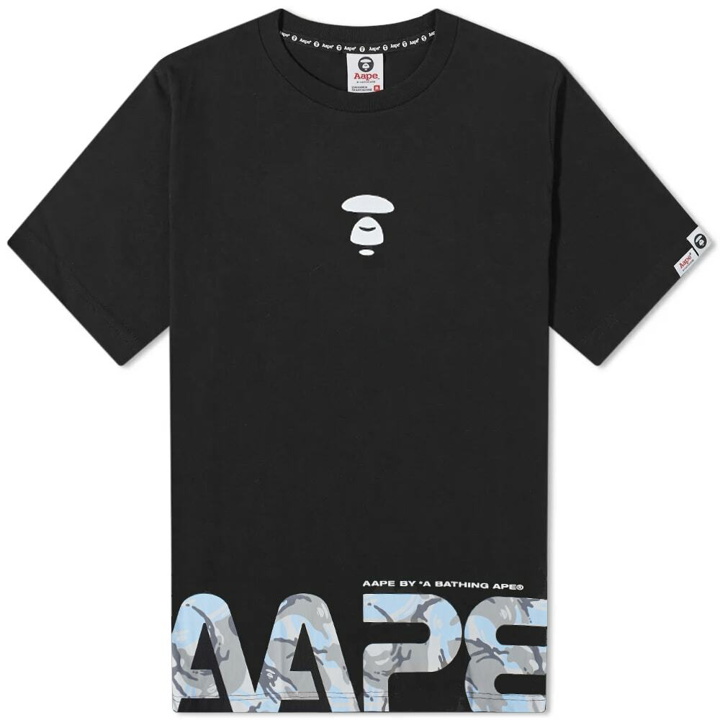 Photo: Men's AAPE Nasa T-Shirt in Black