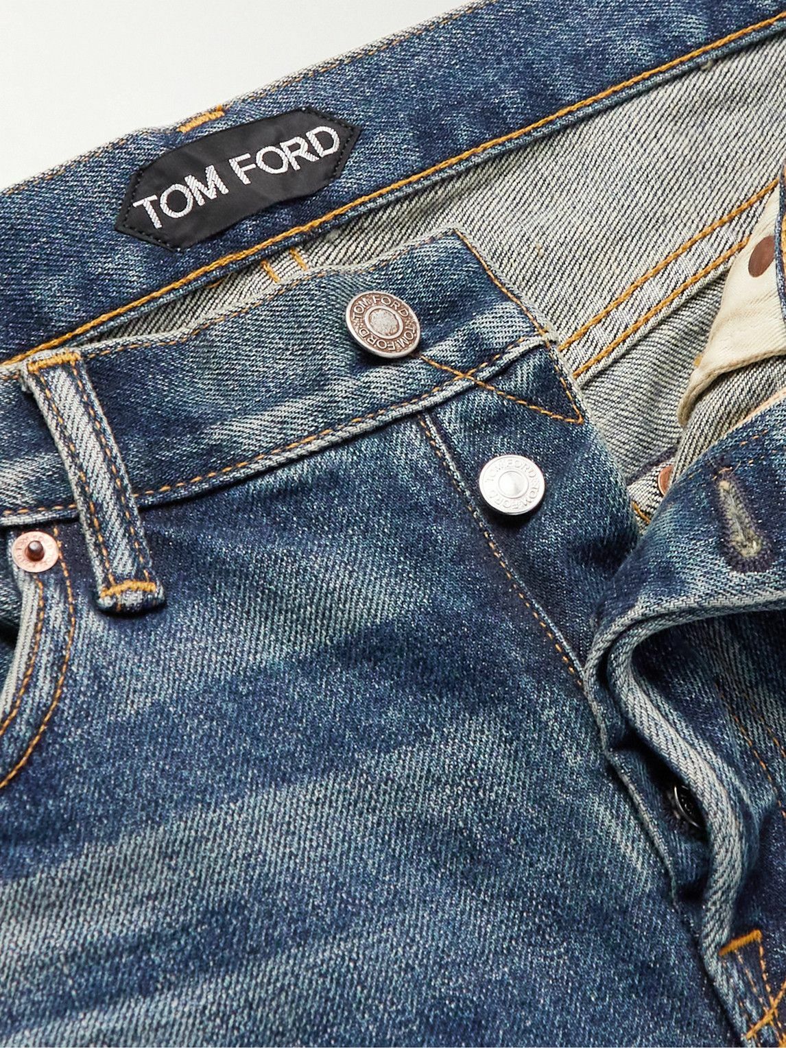 TOM FORD - Slim-Fit Selvedge Jeans - Blue TOM FORD