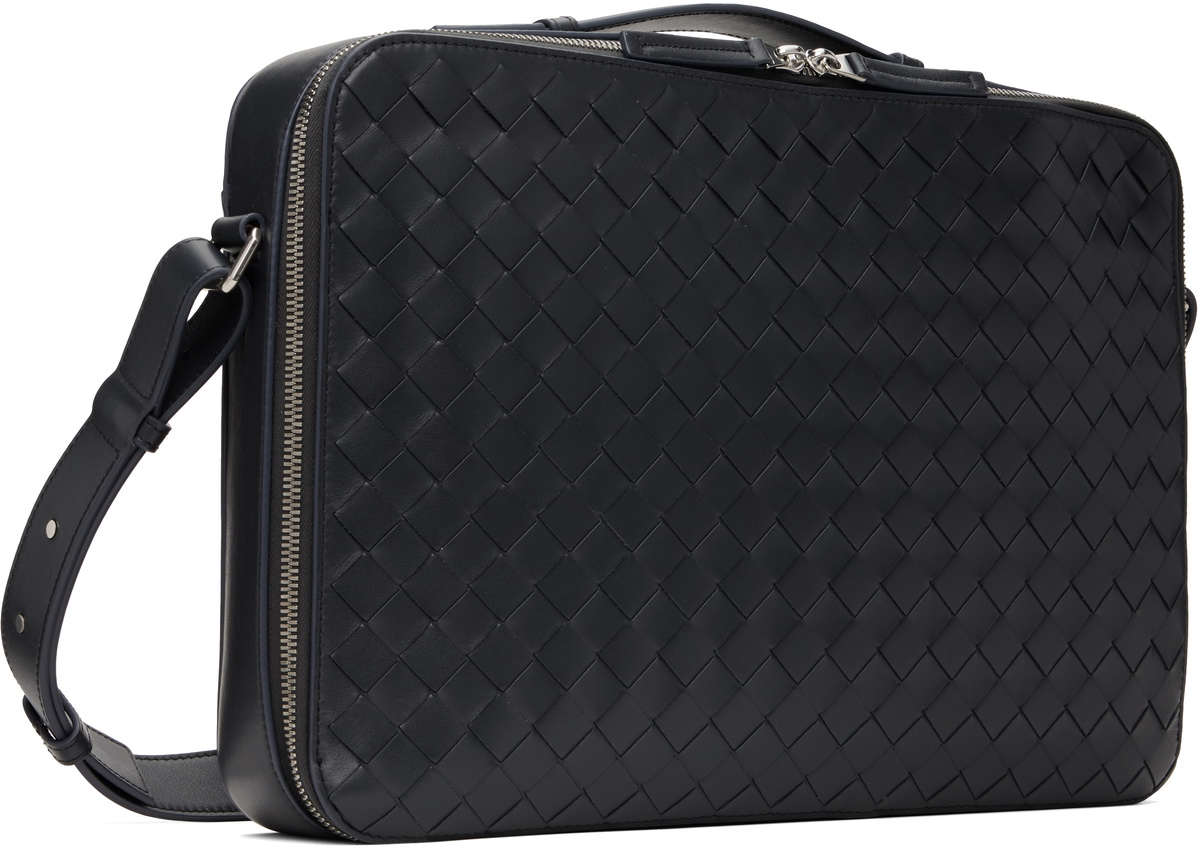 Bottega Veneta Gray Getaway Slim Briefcase