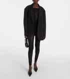Wolford Open-knit lace-trimmed jumpsuit