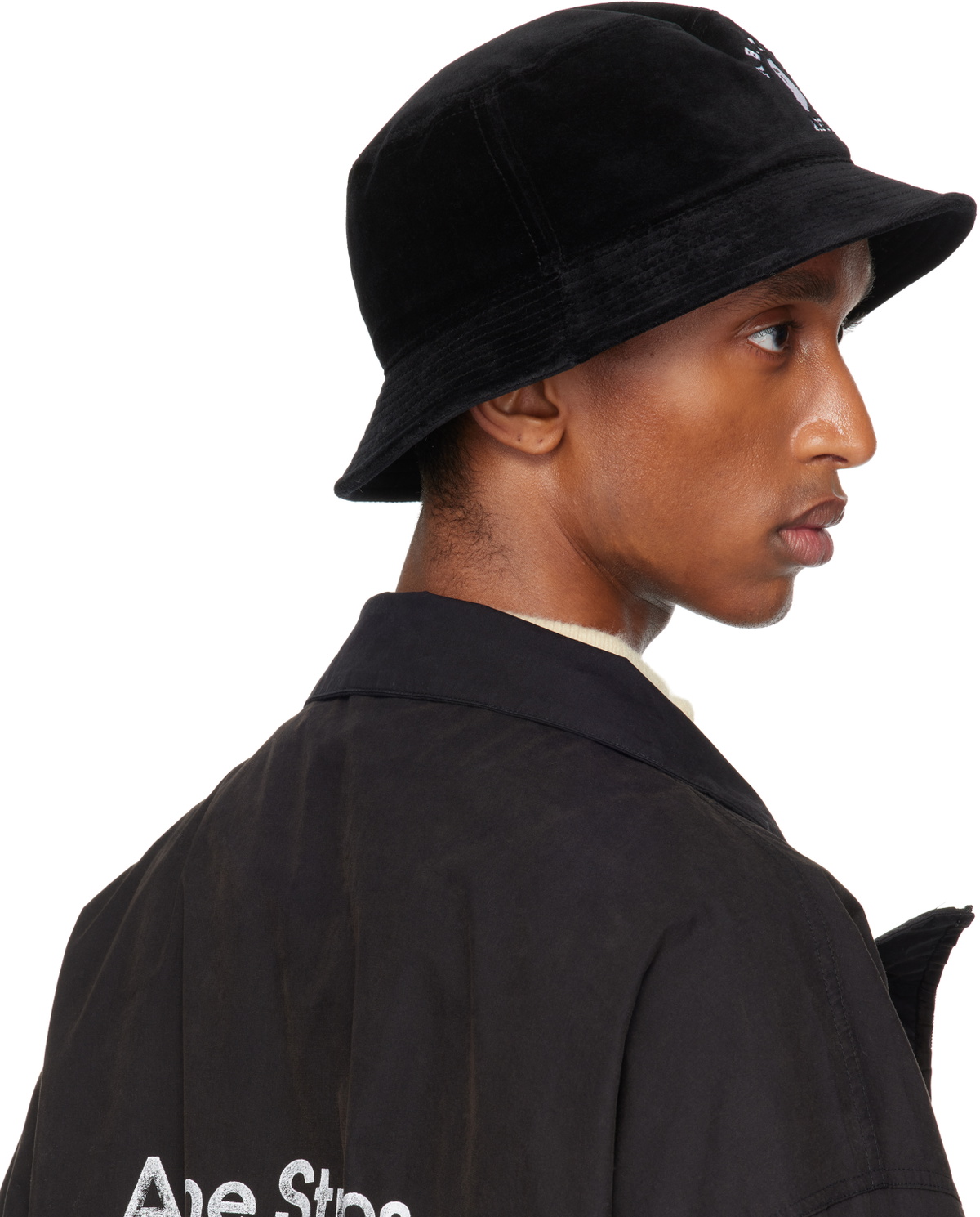 BAPE Black One Point Bucket Hat A Bathing Ape
