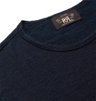 RRL - Indigo-Dyed Slub Cotton-Jersey T-Shirt - Blue