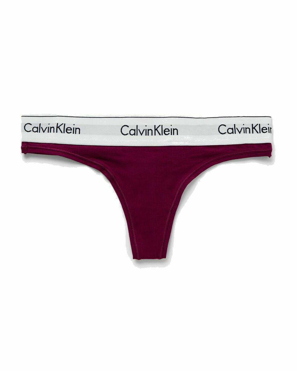 Calvin Klein Underwear Wmns Thong Purple - Womens - Panties Calvin Klein  Underwear