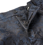 Dolce & Gabbana - Slim-Fit Silk-Jacquard Trousers - Blue