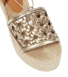 Tory Burch Leather platform espadrilles