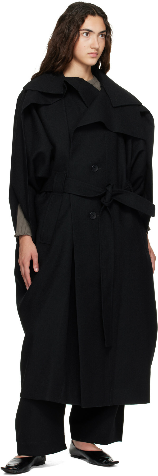 ISSEY MIYAKE Black Calligraph Trousers