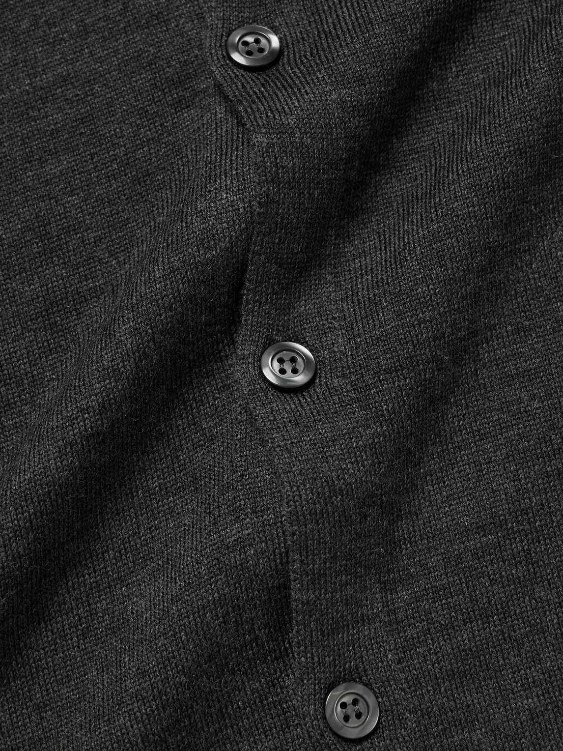 John Smedley - Tibor Merino Wool Cardigan - Gray