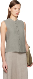 Rier Gray Tyrolean Gilet Cardigan
