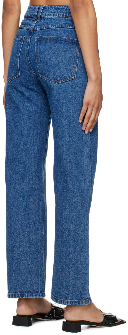 WYNN HAMLYN Blue Faded Jeans