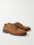 Brunello Cucinelli - Suede Derby Shoes - Brown