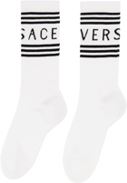 Versace White Athletic Socks