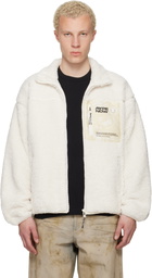 AAPE by A Bathing Ape Off-White 'AAPENOW' Moonface Zip-Up Sweater