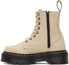 Dr. Martens Beige Jadon III Platform Boots