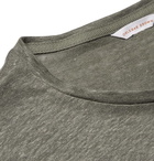 Orlebar Brown - OB-T Slim-Fit Slub Linen-Jersey T-Shirt - Men - Gray green