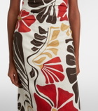 SIR Julietta floral linen midi dress