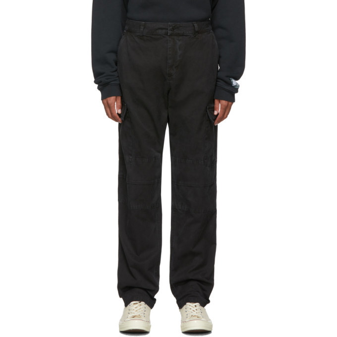 Photo: Reese Cooper Black Cotton Twill Cargo Pants